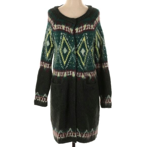 NWT Free People Nordic Fairisle Cardigan Sweater - Picture 1 of 6